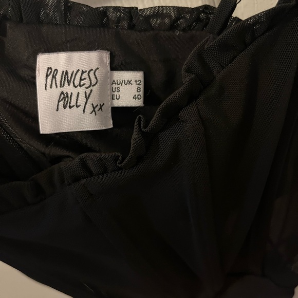 Princess Polly, Cartia bodysuit, black sheer bodice, size 8 - Picture 4 of 5